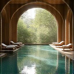 Tranquil spa and wellness center